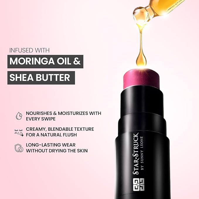 Blush Stick For Women - Crayberry Blusher Highlighter Blush Stick For Cheeks Matte Finish Waterproof And Long Lasting Blusher, Face Makeup 7 g (Pack of 1)