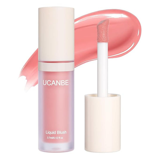 UCANBE Liquid Matte Blush Makeup for Cheeks, Highly Pigmented, Long Lasting, Anti-scratch, Natural-Looking, Daily Use Makeup Blush Suitable for Women Girls(02 Sunset)