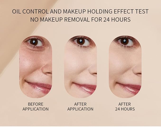 GL-Turelifes Mushroom Head Air Cushion CC Cream Foundation Water Feeling Flawless BB Cream Moisturizing Oil Control,lightweight & Smoothing Natural Face Concealer (F-01 Ivory, 0.53 Oz)