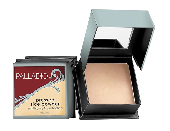Palladio, Pressed Rice Powder, Natural, 0.26 Ounce