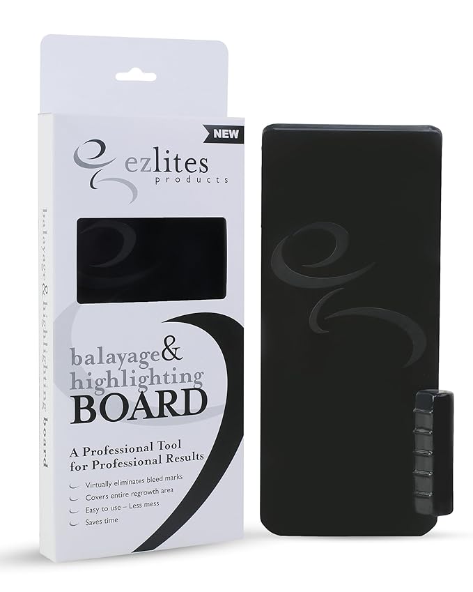 Balayage & Highlighting Board by Celebrity Stylist James Collins - Hairstylist Essentials Balayage Hair Salon Supplies - Highlight Board For Dying Hair - Hair Salon Supplies - Black