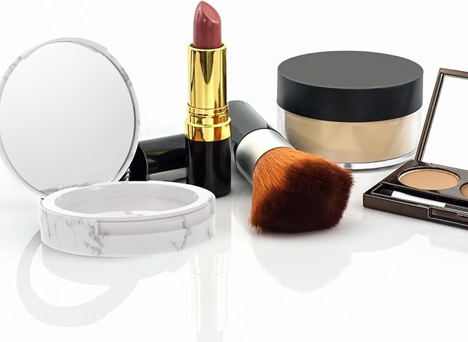 EXCEART Makeup Powder Container Pressed Powder Box 2Pcs Compact Cosmetic Powder Containers Makeup Empty Loose Powder Boxes (Assorted Color) Makeup Powder Puff