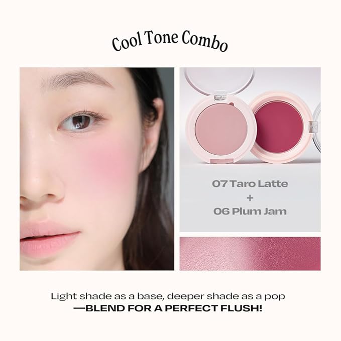 Balmy Cream Cheek No.0 Nudy Apricot | Lightweight, Natural Finish Cream Blush with Blurring Effect | 2.5g