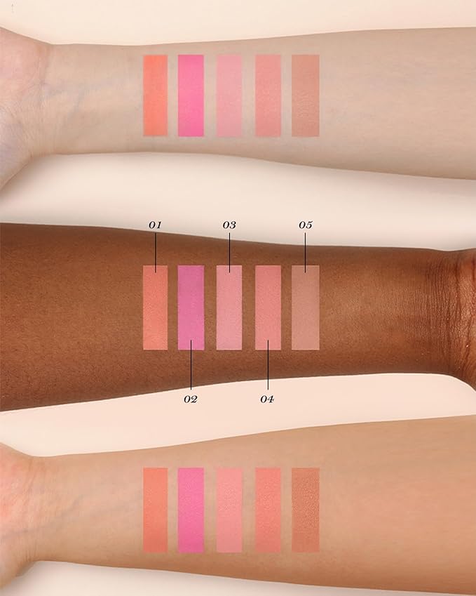 Flower Knows Midsummer Fairytales Velvet Embossed Blush,Taupe Matte Finish,Buildable & Blendable Powder Blush for cheeks,Natural Flush for All Skin Tones(05 Valley Lily,5g)