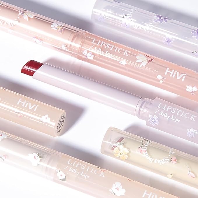 Petansy Florette Jelly Lipstick Set 4 Colors Ultra Hydrating Lip Balm Lip Gloss Lip Tinted Stain Smooth Glossy Effect for Girls & Women