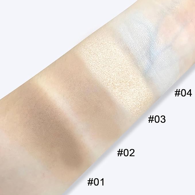 Matte Contour Palette - Face Sculpting Grey Contour Powder for Light Fair Skin, Cool Toned Face Bronzer Makeup Contouring, Buildable Matte Bronzer - 02#Dark Brown