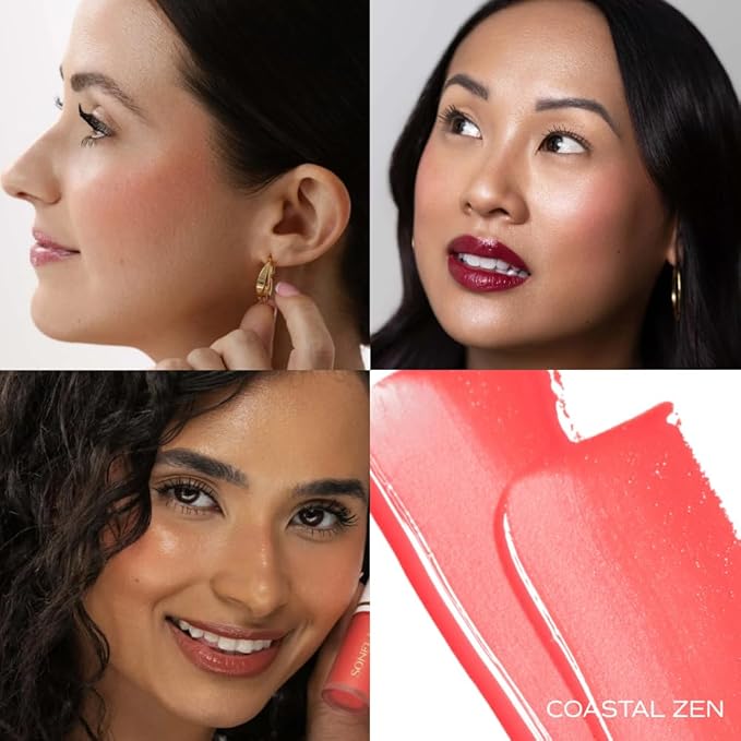 Blissful Moment Dewy Liquid Blush (Coastal Zen, 0.27 Fl Oz)