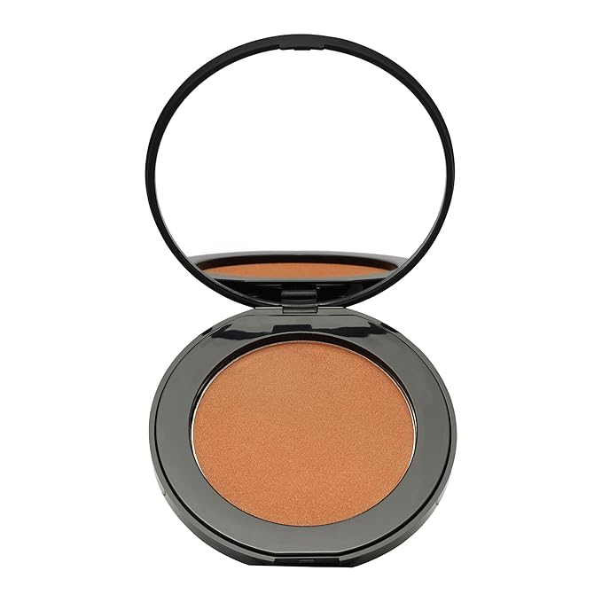 Australia Mineral Pressed Powder Bronzer - Warm Toned, Medium Shade Bronzer Powder - Shimmery Finish - Vegan - Sunswept - 0.7 oz