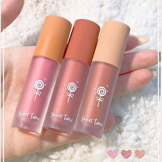 Cream Liquid Blush, Velvet Mousse Texture Matte Liquid Blush Makeup, Long Lasting Waterproof, Used for Cheeks to Enhance Complexion Create Natural-Looking Makeup (Rose Tea)
