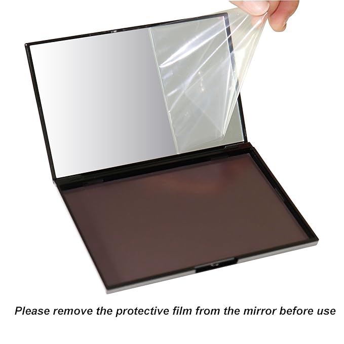 Empty Makeup Magnetic Plastic Palette with 20Pcs Adhesive Metal Stickers for Eyeshadow Powder Lipstick foundation