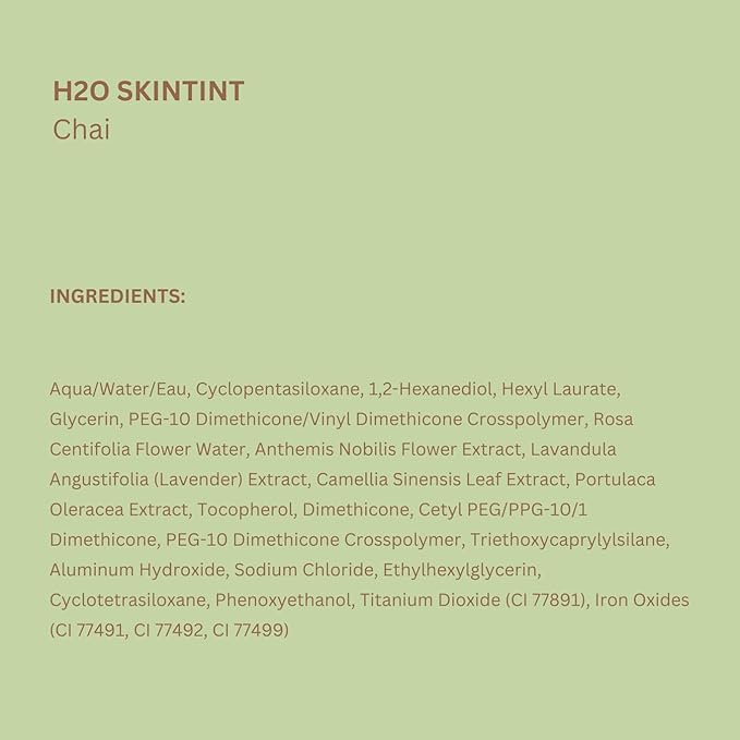 Pixi Beauty H2O SkinTint Tinted Face Gel, 1.2 fl oz / 35 ml, Chai