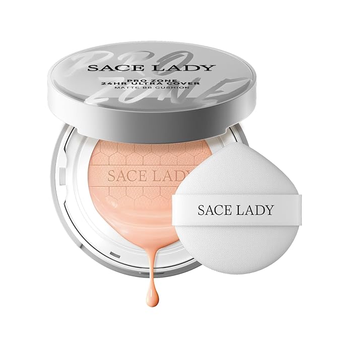 SACE LADY Face Primer and BB Foundation Makeup Set, Matte Pores Full Coverage Long Lasting Flawless Make Up Kit