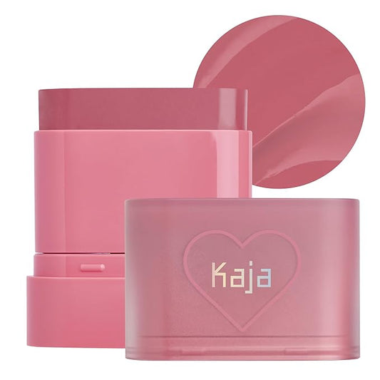 Kaja Cheek & Lip - Dewy Bar 04 Fig Smoothie Sorbet | Creamy Blusher and Balm Multi-Stick, 45% Moisturizing Oil, Apple Extract, Vitamin-Hyaluronic Acid Infused, High Shine, 10g