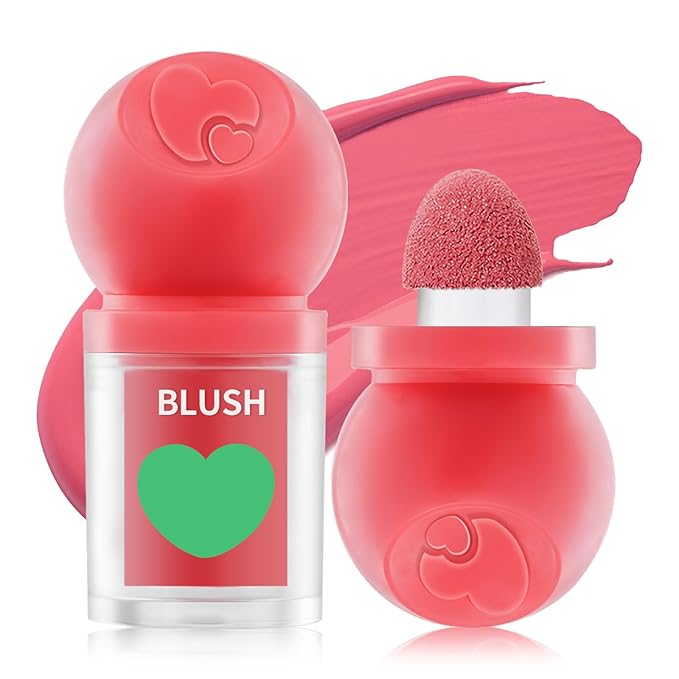 Erinde Liquid Blush for Cheeks, Soft Cream Blush Makeup, Natural-Looking Matte Finish, Lightweight, Long-Wearing, Vegan & Cruelty-Free, 02