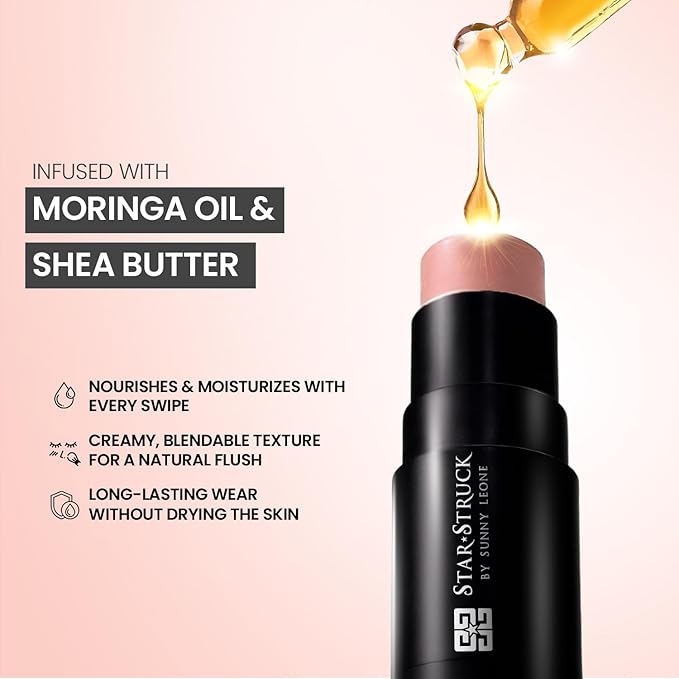 Blush Stick For Women - Ginger Love Blusher Highlighter Blush Stick For Cheeks Matte Finish Waterproof And Long Lasting Blusher, Face Makeup 1 count (Pack of 1)