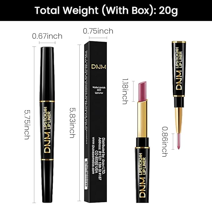 evpct 1Pcs Burgundy Red Matte Lip Liner and Lipstick for Women, Rose Magic Lipstick Lip Stain 24 Hours Original Lip Liner Makeup Stain Long Lasting Waterproof Smudge Proof labial Lip Pencil 36#