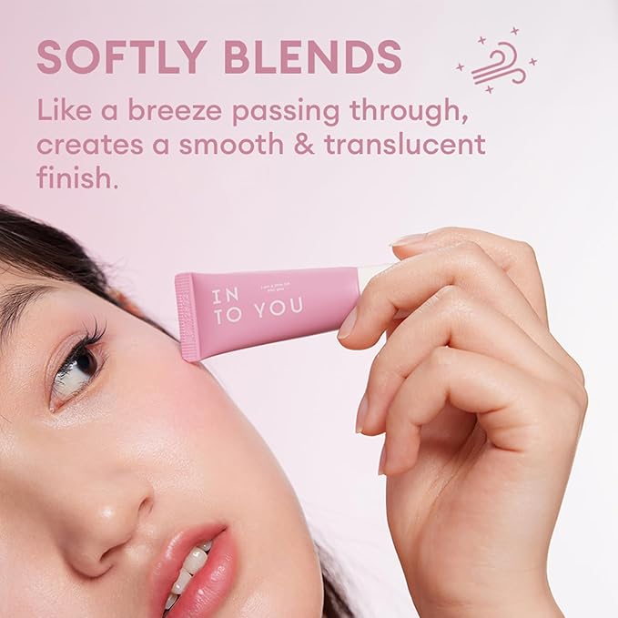 INTO YOU Liquid Blush for Cheeks, Water Sense Evolves Into Soft Fog Powder Matte and Natural Finish, Light and Comfortable Cream to Hold Makeup, Warm Apricot(A05)