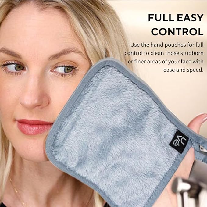 UVe ERASE Makeup Remover Cloth, Reusable Microfiber Face Towel Removes Makeup with Just Water, Cleansing Face Washcloth, Soft and Gentle for All Skin Types