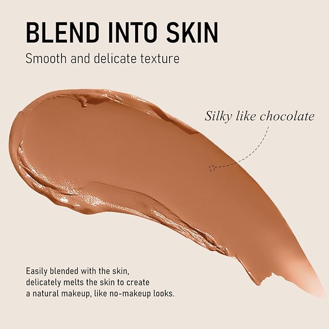 KYDA Tinted Moisturizer Stick, Solid Serum for Boost Skin Tint, Tinted Foundation Stick, Solid Beauty Balm for Contour Concealer, Sheer to Light Cover, Lightweight Blendable, 03