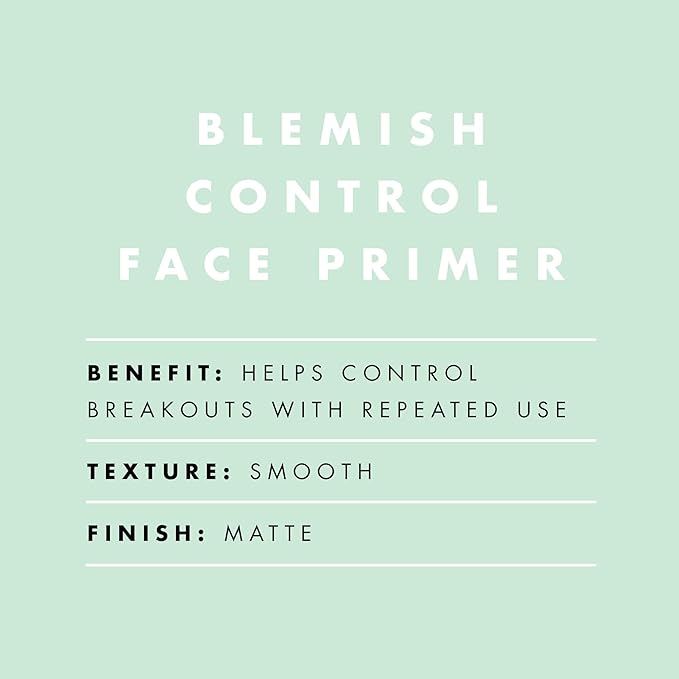 e.l.f. Blemish Control Face Primer, Soothing & Hydrating Makeup Primer For Fighting Blemishes, Grips Makeup To Last, Vegan & Cruelty-free, Small