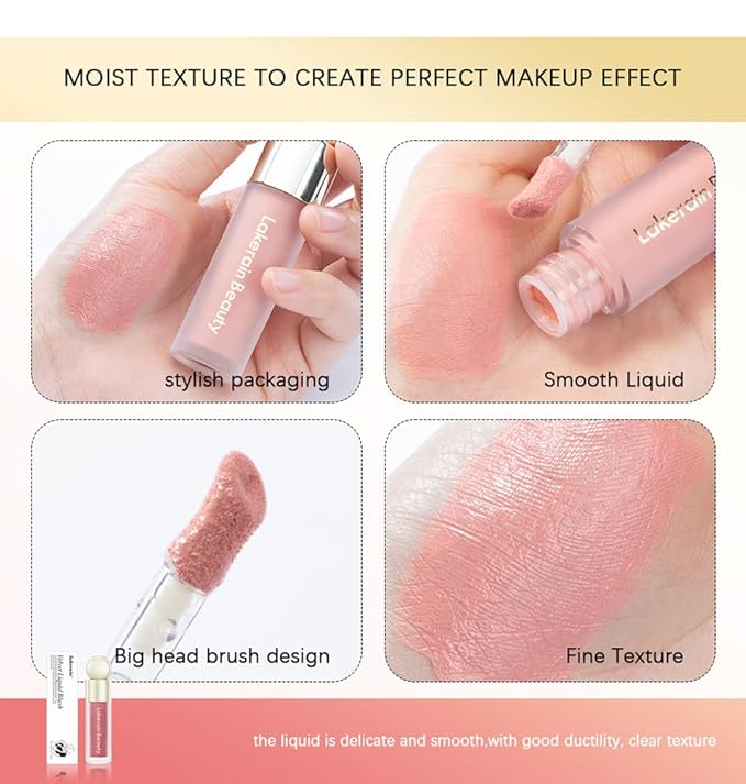 Liquid Blush Long Lasting Waterproof Natural Moisturizing Blush Matte Shades Cheek Rouges