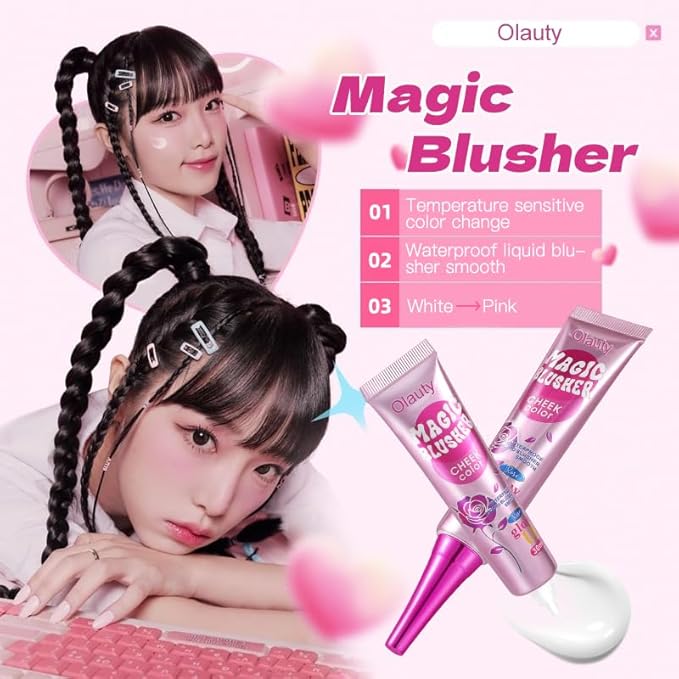 Magic Color Change Liquid Blush, Reacts to Your pH for a Unique Flattering Flush