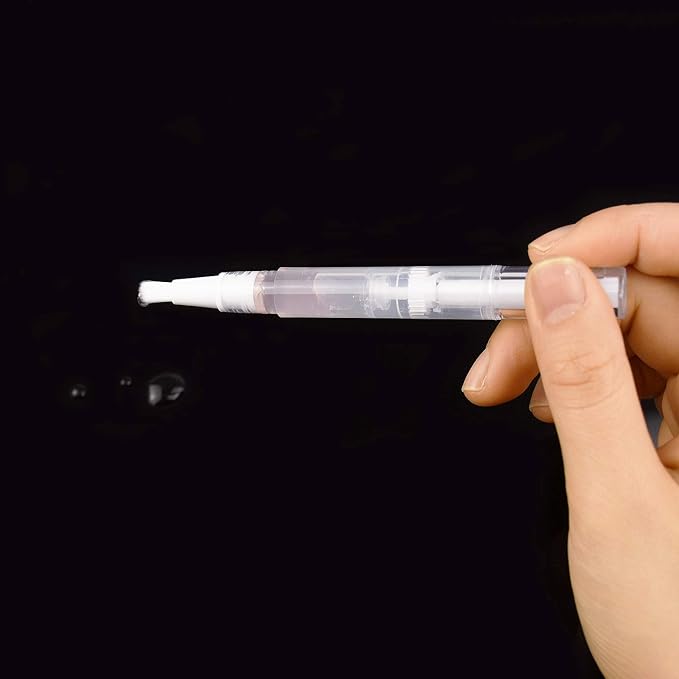 Awpeye 30Pack 3ML Transparent Twist Pens, Empty Nail Oil Pen Brush Cosmetic Lip Gloss Container Applicators
