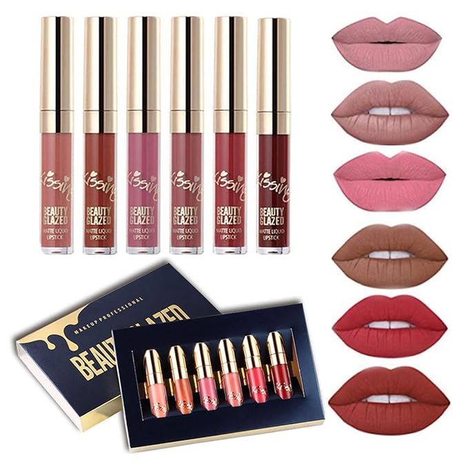60 Colors Eyeshadow Palette 4 in1 Color Board Makeup Palette & 6 PCS Matte Birthday Edition Durable Liquid Lipstick Beauty Cosmetics Makeup Set