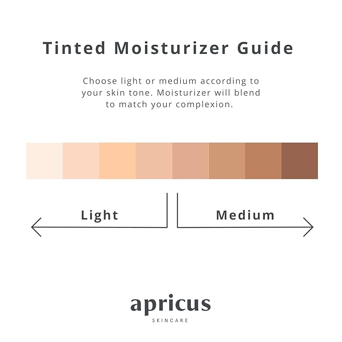 Tinted Moisturizer for Men by Apricus Skincare | Face Moisturizer Anti Aging and Anti-Redness | Dark Spot Concealer Cream and Redness Corrector | Matte Acne Face Moisturizer, 0.67 Oz, (Light)