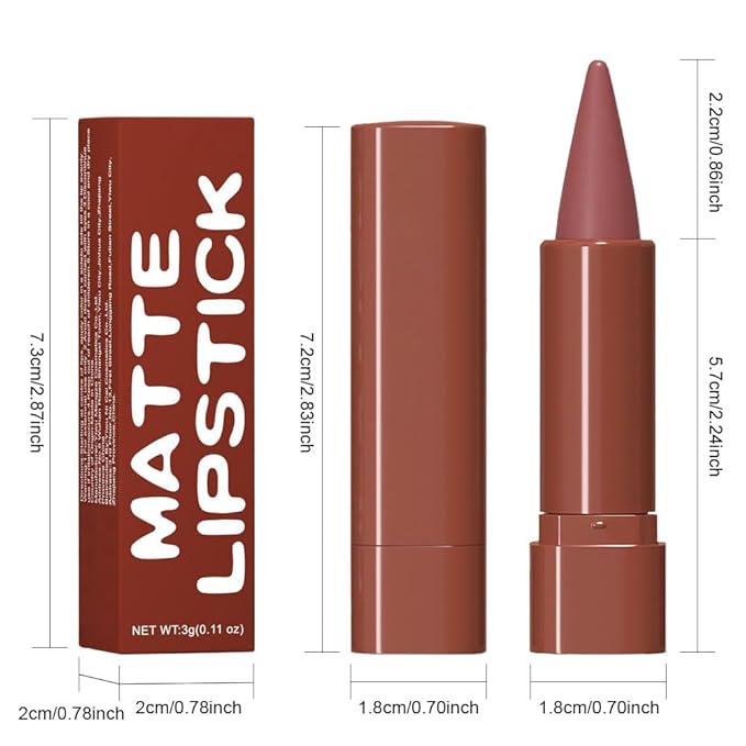 Bean Paste Rose Red Gradient Matte Lipstick Crayon Lip Liner Pencil,Women Long Lasting Waterproof Smudge Proof Lipstick for Daily Makeup,Flawless Contour Gradual Ombre Effect Lip Pencil 02#s