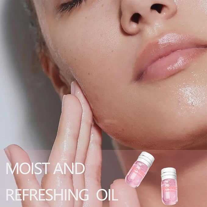 40PCS Mini Clensing Oil for Face, Jojoba & Rose Oil Makeup Remover Travel Size, Lightweight Softening Soothing Gentle for All Skin Types, Individually Packaged Units, 2ml x 20 Capsules