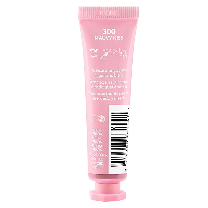 COVERGIRL Clean Fresh Dewy Tint 300 Mauvy Kiss, 3-in-1 Tint, Blendable Color For Eyes, Lips & Cheeks, 0.33 fl oz (Pack of 1)
