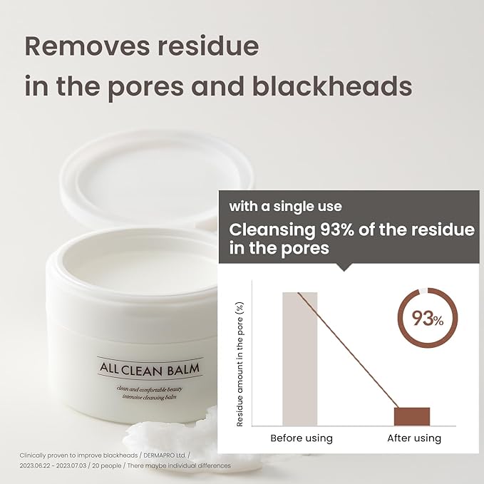 HEIMISH All Clean Balm - Cleansing Balm, Waterproof Makeup Remover, Face Cleanser, Oil Based Cleanser, Korean Skincare with Natural Aroma Oil, Vegan, For All Skin Types, 4.0fl.oz/120ml