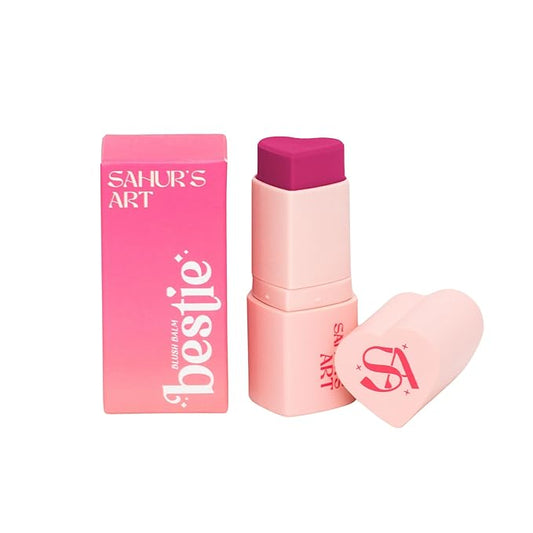 Sahur's Art Bestie Blush Balm Stick Heart Shaped for Cheeks