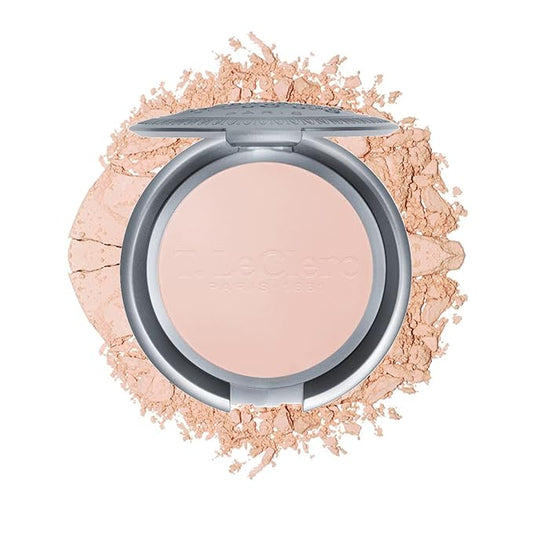 T. Leclerc Compact Pressed Powder - Super-Blendable Face Makeup Longwear Portable Matte Finish Radiant Natural Medium to Full Coverage Airbrushing Mineral Base For Pores & Imperfections (Beige)