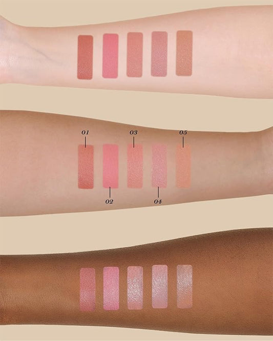 Flower Knows Little Angel Cream Blush & Cushion Powder Puff Set,Buildable & Blendable Makeup Blush for cheeks,Soft & Long-lasting for Girls & Women(02 Floral Praise,6g)