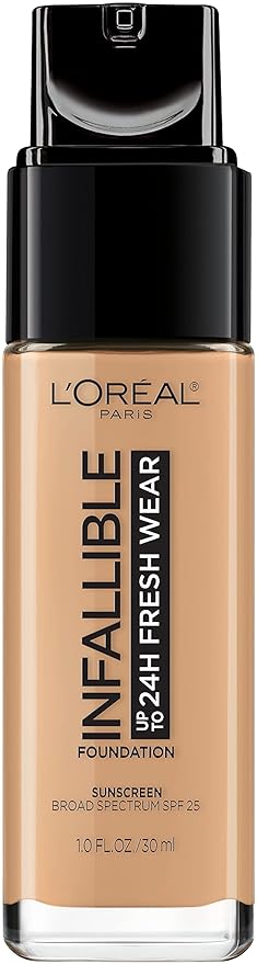 L’Oréal Paris Makeup Infallible Up to 24 Hour Fresh Wear Foundation, Radiant Sand, 1 fl; Ounce (Pack of 2)