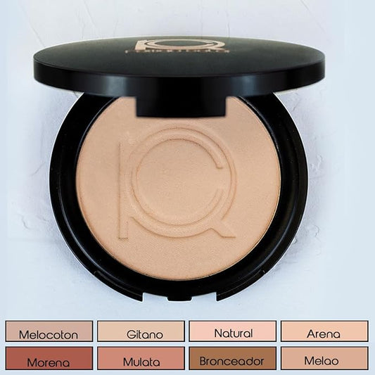 ioly's Beauty pressed powder foundation Compact with powder puff 0.49 OZ Makup fit me powder foundation Makeup full coverage foundation texture powder for men and woman