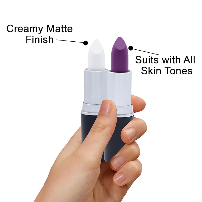 Matte Bullet Long Wear Lipstick - Vegan and Cruelty-Free - Smudge and Waterproof Matte Lipstick with Moisturizing Formula - All Day Comfort - (Frosted Pearl #27)