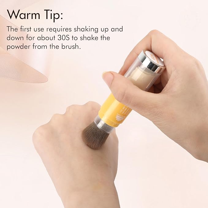 2 IN 1 Powder Sunscreen For Face【SPF 35】【Oil Control】【Lightweight】Matte Finish Mineral Sunscreen Setting Powder For All Skin, 05-Glitter Medium