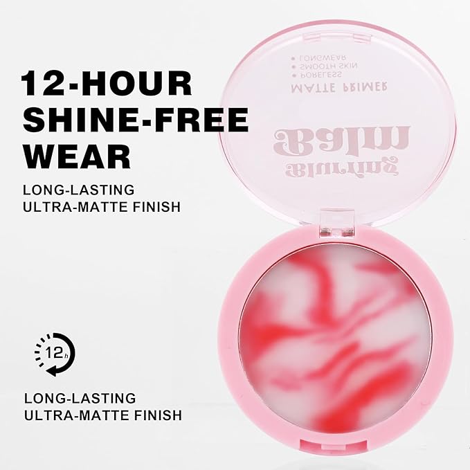 Matte Concealer Makeup Setting Powder with Puff, Three-Dimensional Contouring, Natural, Lightweight, Waterproof, Oil-Controlling, Non-Stuck Matte Concealer Powder