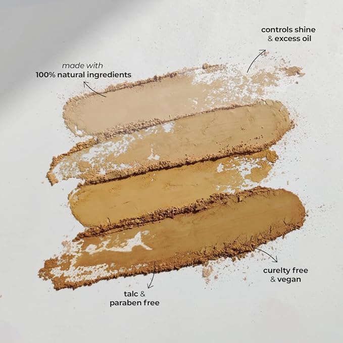 RUBY'S ORGANICS Compact Setting Powder Matte Complexion with SPF for Women, Absorbs Oil, Conceals & Gives Radiant Skin, Improves Skin Texture, Cruelty Free, Vegan & Paraben Free - Shade SP2, 9g