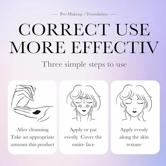 Hydrating Makeup Primer For Face, 3 In 1 Face Primer Transparent Makeup Base Isolation Cream, Long Lasting Smoothing Moisturizing Oil Free Natural Sheer Effect