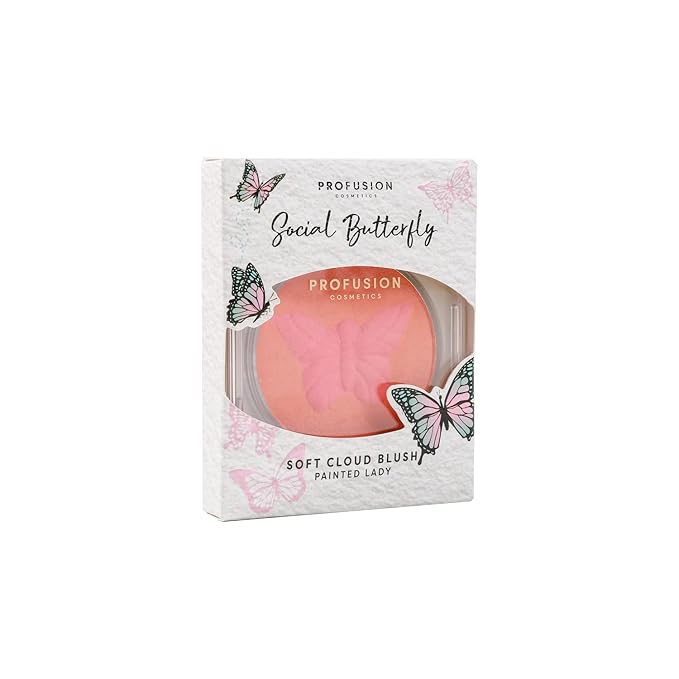 Profusion Cosmetics Empowered Social Butterfly Mousse Blush, Lightweight and Velvety Smooth Texture Improves Natural Flush,Unique Beauty with Radiant Glow (Painted Lady, Standard)