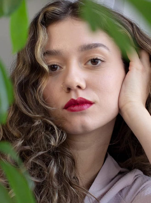 Natural Matte Lip Stain in MOSCOW - Organic Lips Vegan Gloss Lip Stain Long Lasting | Jojoba Oil, Lipstick Cruelty-Free