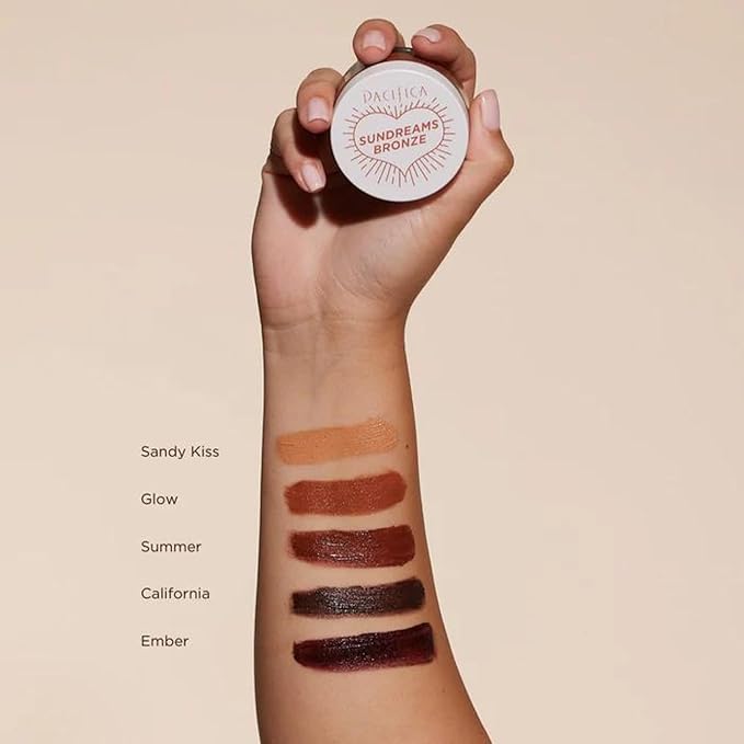 Pacifica Bronzer –Sun Dreams Matte Bronzing Cream Highlighter, Hydrating & Buildable Contour with Floral Extracts, Talc-Free, Vegan & Cruelty-Free, 1 oz (Shade Glow)