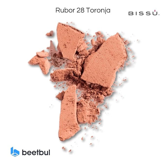 Bissú Blush 4g c/u, Intense Pigmentation, Soft Texture, Matte and Satin Finishes (28 Grapefruit)