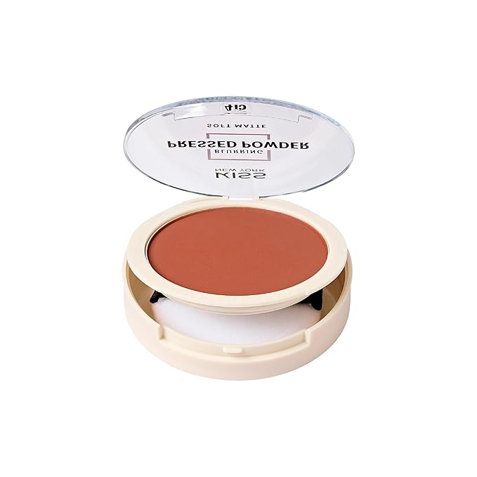 Soft Matte Pressed Powder, Blurring Poreless Face Powder Makeup, Medium Coverage Setting Powder Infused with Salicylic Acid & Niacinamide, Clean Beauty (Mocha, 0.28 Ounce)