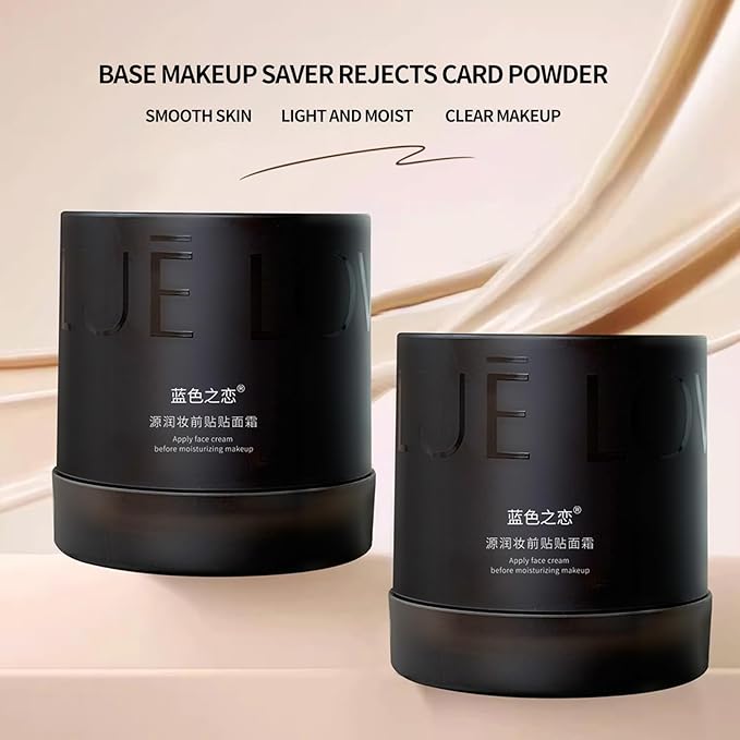BLUE LOVE Hydrating Moisturizer & Primer - Face Cream for Smooth & Radiant Skin - Makeup Prep & Daily Hydration - Lightweight, Non-Greasy Formula - For All Skin Types