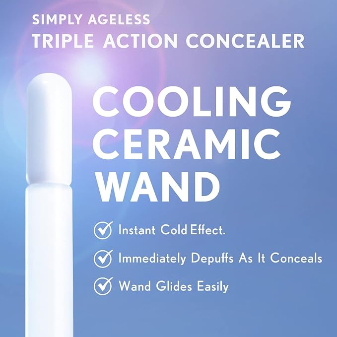 COVERGIRL Simply Ageless Triple Action Concealer, Classic Ivory, Pack of 1